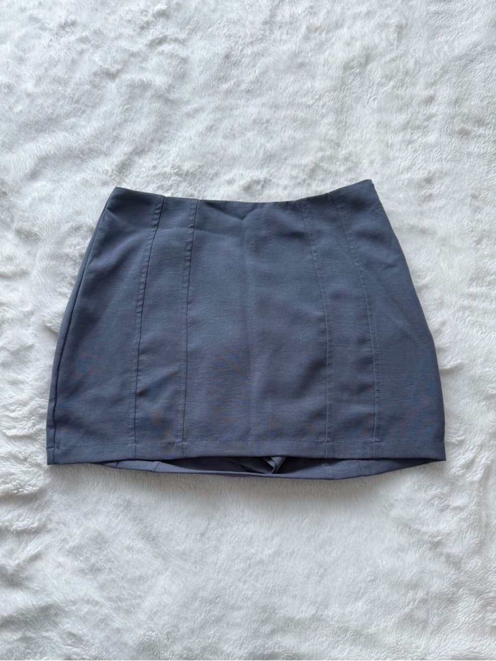 Tenshoppe Blue Gray Mini Skirt